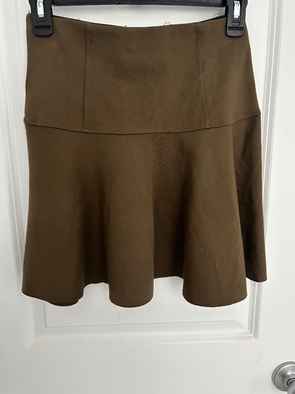 Free People army green mini skirt